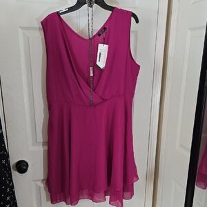 ANGVNS Vibrant Pink Dress